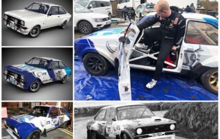 collage of the cobots ford escort rally